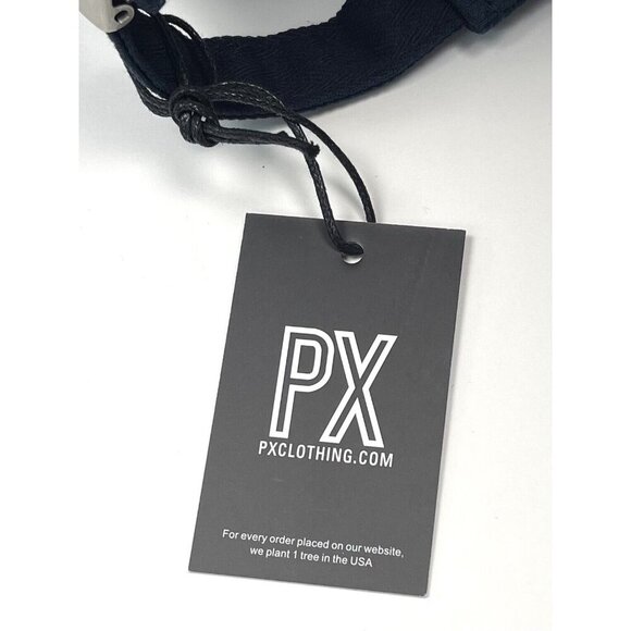 PX CLOTHING Adult Strap-Back Navy 100% Cotton BASEBALL CAP 8CP9020M NWT NEW - Picture 8 of 9
